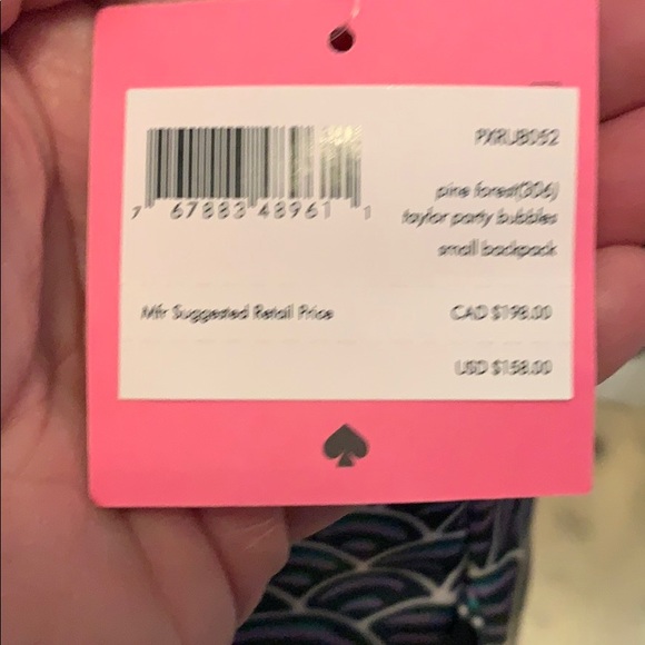 NWT! ♠️ KATE SPADE Taylor Party Bubbles Backpack - Picture 10 of 10
